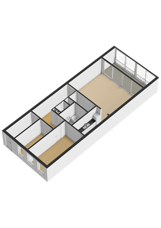 Floorplan - Laan op Zuid 638, 3071 AB Rotterdam